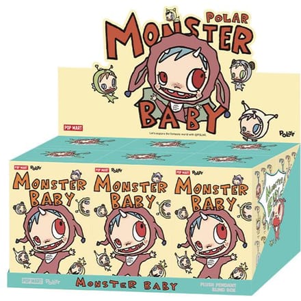 POP MART POLAR-Monster Baby Collectie Serie Pluche Hanger Versie 1 blind box beige