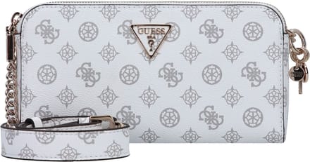 GUESS Schoudertas Eco Erica Status Crossbody White Logo Wit