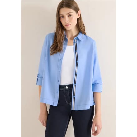 Piqué overhemd blouse