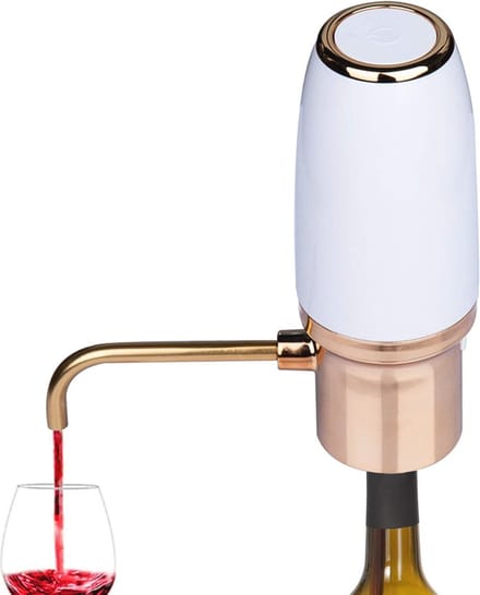 USB Oplaadbare Elektrische Wijnbeluchter - Automatische Wijndispenser met Instant Karaf en One-Touch Oxidator