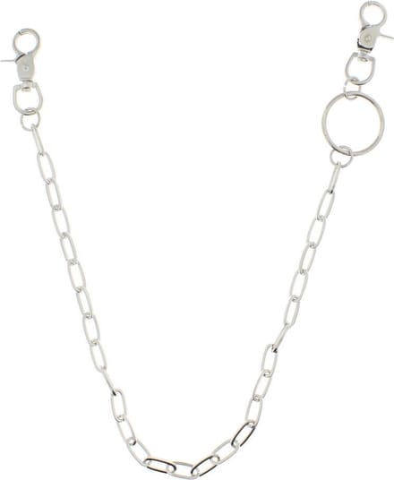 Zac's Alter Ego - Large Oval Links Sleutelhanger - Zilverkleurig