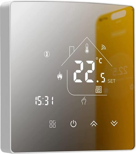 NBAP® Thermostaat voor cv - Draadloos met Wifi - Met App - Wit