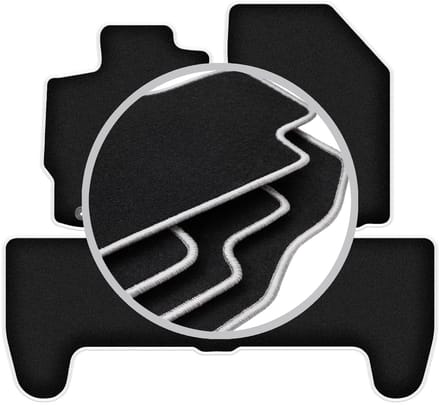 CARLUX-SILVER automatten voor: Toyota Yaris II hatchback (2005-2011)