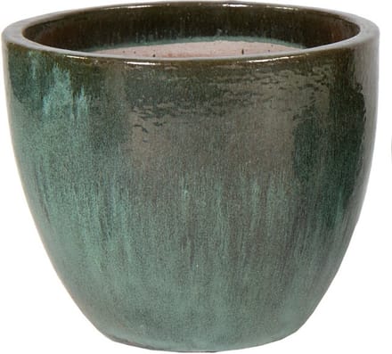 Pot egg glazuur d60h52cm groen