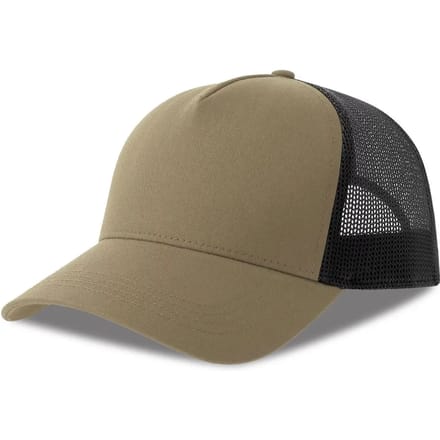Atlantis Headwear Rapper Cotton-S Cap AT535 - KHAKI/BLACK - One size