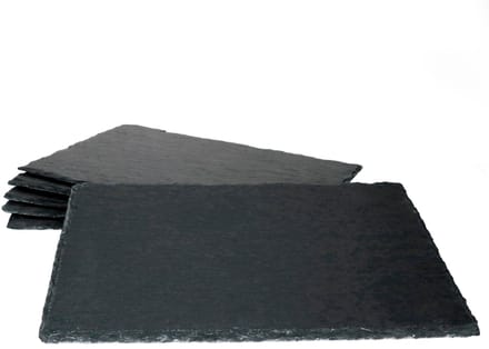 Set van 6 leisteenplaten 20x30 cm - 23464665