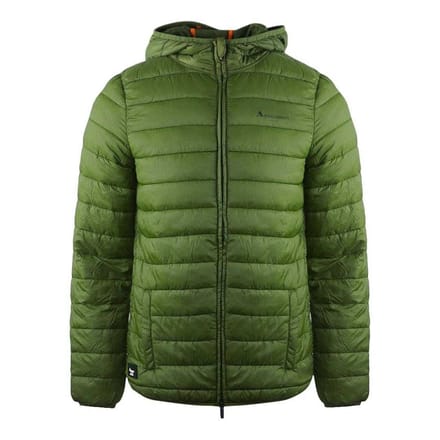 Aquascutum Gewatteerd logo-jack heren Londen (Groen)
