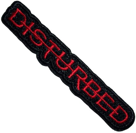 Disturbed - Strike Through Patch - Zwart