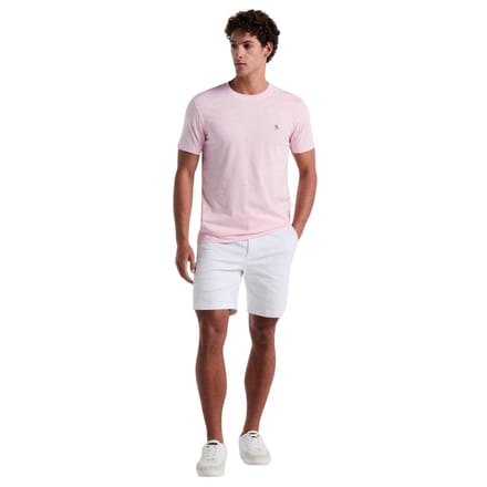 Original Penguin Heren Pete Geborduurd Logo T-Shirt (Roze)