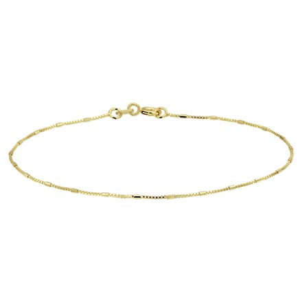 Marie Celeste armband venetiaans en staafjes 0,9 mm 18 cm - Goud