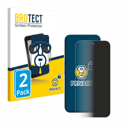 BROTECT - privacy screenprotector voor Nothing Phone (2a) Plus - Folie Beschermfolie Blauwlichtfilter 2 Stuks