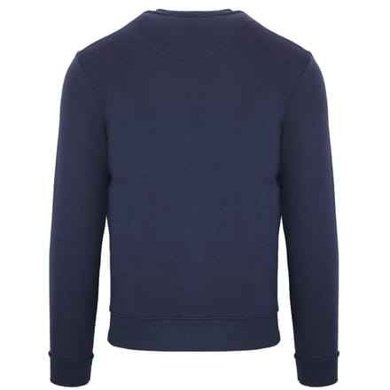 Aquascutum Aldis borstlogo marineblauw sweatshirt