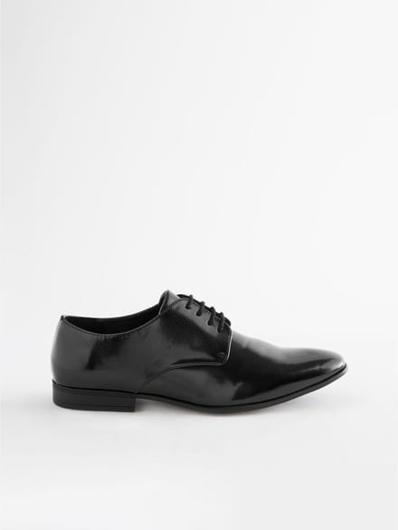 Next - Heren - Derby-veterschoenen - Zwart