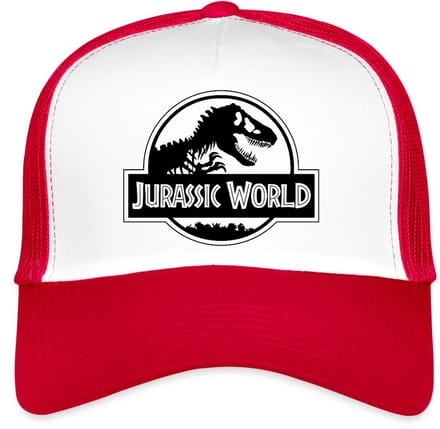 Jurassic World Klassiek Logo In Zwart Trucker Cap