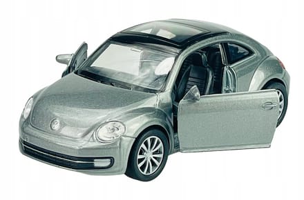 Welly VW Kever Modelauto Metaal 1:34 Zilver Nieuw