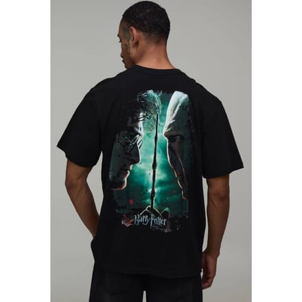 Oversized T-shirt Met Harry Potter Licentieprint | Black | Size Medium