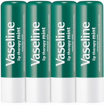 Baume à lèvres Vaseline Lip Therapy Menthe, 4,8 g, 4 pièces white