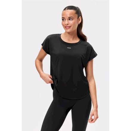 STRONGER - drop t-shirt - Training t-shirt korte mouw dames - Zwart