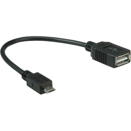 Merkloos USB Micro B naar USB-A OTG adapter M/F