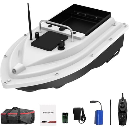 500M Vis aasboot GPS RC Aasboot 500M Draadloze Afstandsbediening Vis aasboot Vis voederboot black