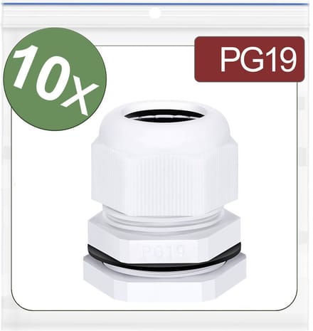 Quadrios 24CA409 Wartel Polyamide Wit 10 stuk(s)