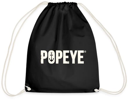 Popeye White Titel Gymtas