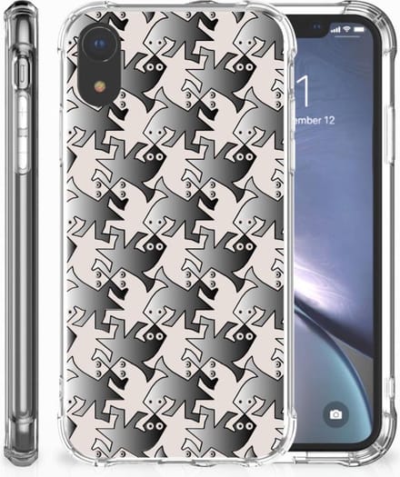 Apple iPhone Xr Case Anti-shock Salamander Grey