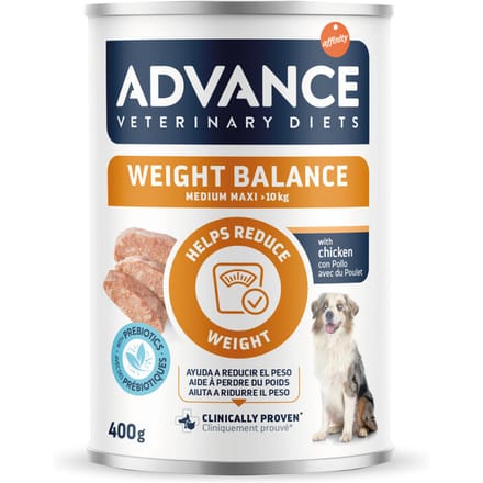 Advance veterinary diet dog weight balance medium / maxi - 6x400 gr
