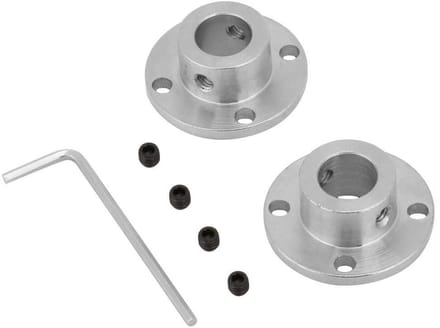 Rigid Flens Koppeling voor Motoras - 2 Stuks M4 - ID 12mm, OD 18mm, Duurzaam en Betrouwbaar