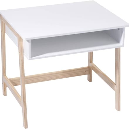 SAVI® Kinderbureau - Kindertafel Met Opbergruimte – Activiteitentafel – Wit - 46cm x 58cm x 52cm 6.8 kg
