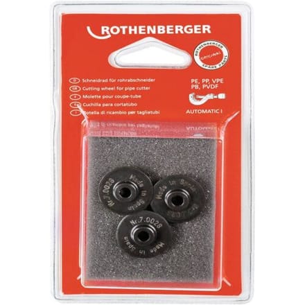 ROTHENBERGER snijwiel voor TC 42 PRO PVC, 3 stuks - 070028D