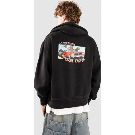 A.LAB Storybook Boxy Zip Hoodie zwart