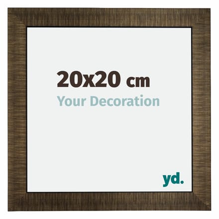 Your Decoration - Fotolijst 20x20 cm - Hout - Champagne Geborsteld - Leeds