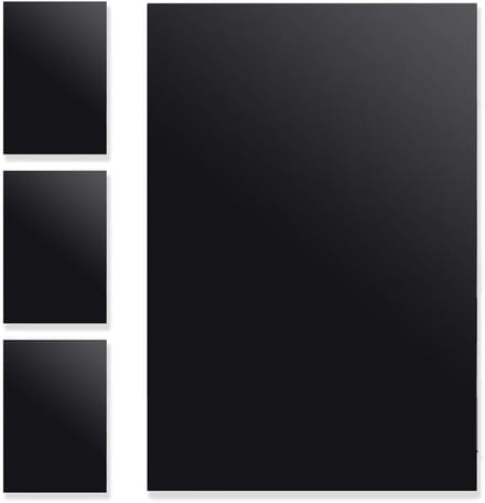 Plastic Panelen 3 mm 30 x 20 cm - Glad Oppervlak - Snijdbare Plastic Platen - Kunst Display - Zwart