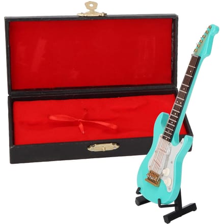 Mini Gitaar Replica Miniatuur Gitaar Muziekinstrument Model Huis Kantoor DecoratieS red