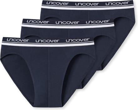 Uncover By Schiesser 3 PACK Rio Slip - Heren Onderbroek - donkerblauw