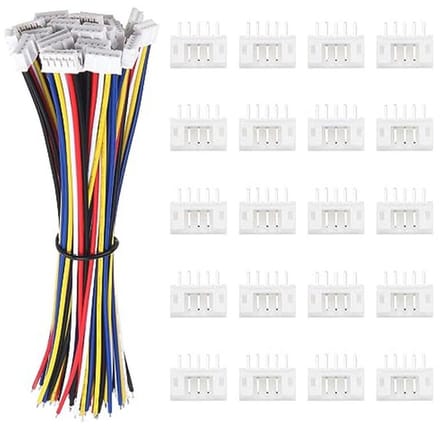 20 Sets JST 2.0 PH 5 Pin Connector met 150mm 22AWG Kabel