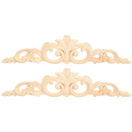 Houtsnijwerk Appliqué in Europese Stijl Meubels Huis Muur Decoratieve Sticker Accessoires beige