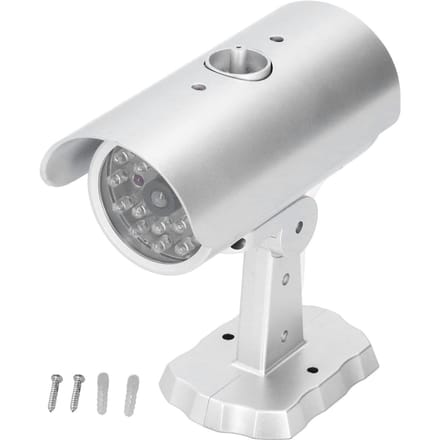 Caméra de Simulation Fausse Caméra de Sécurité Moniteur Faux Système de Surveillance avec Lumière LED Clignotante