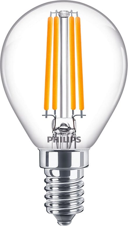 Philips Corepro LED Lustre E14 Kogel Filament Helder 6.5W 806lm - 827 Zeer Warm Wit | Vervangt 60W