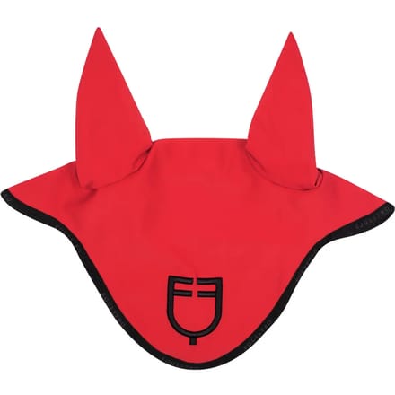 Korte muts van technische stof met logo Equestro