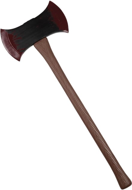 Rubies Horror / Halloween dubbele bijl - 76 cm - kunststof - verkleed wapens accessoires