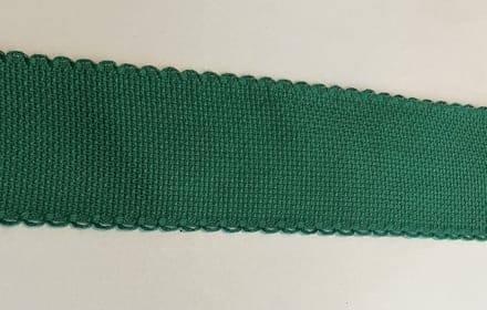 Aida borduurband 5 cm groen 4,5 meter met schulprand