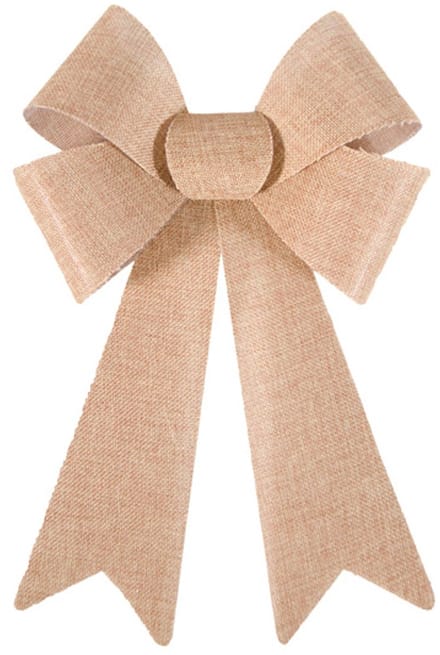 CHAKS - Jute PVC strik 23 x 35 cm voor een landelijke bruiloft