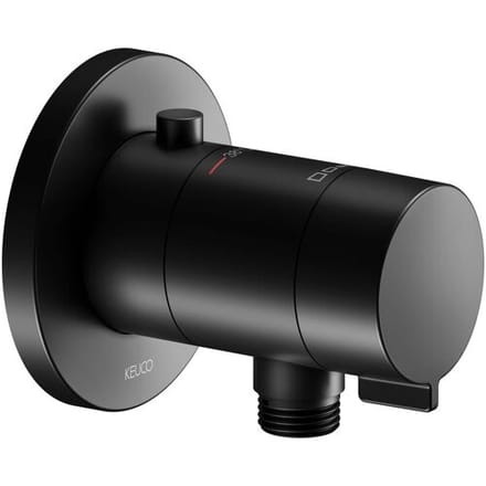 Keuco IXMO Black Selection concealed thermostatic shower mixer, with hose connection, round 59554370001