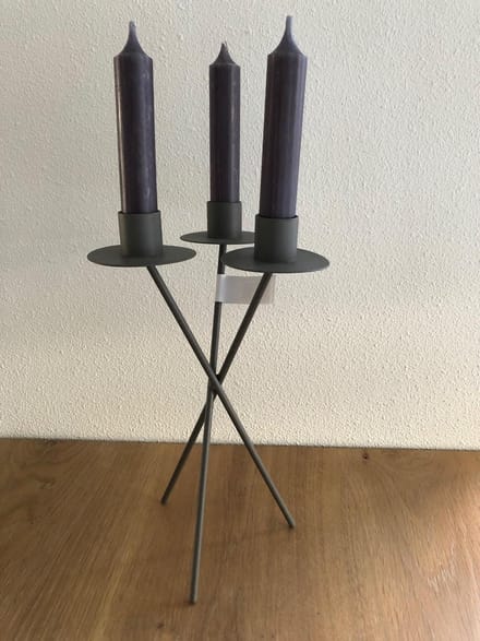 Kandelaar driepoot taupe