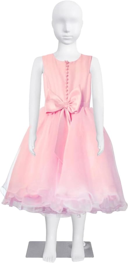 Kinderen Etalagepop - Kinderpop Kleedvorm - Kleding Presenteren - Verstelbare Armen - 100 cm - Wit