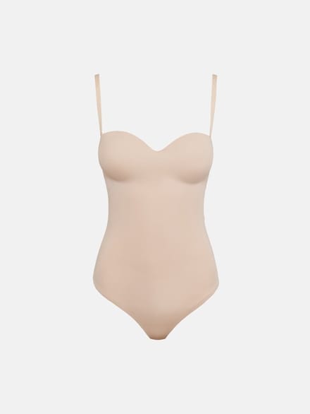 WOLFORD Mat De Luxe Forming String Body Dames - Topjes - Beige - Maat S-A
