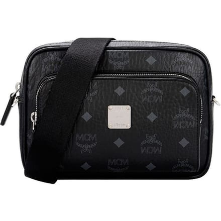 MCM Monogram Leren Crossbody Tas Dames tassen Zwart MMRAAKC02BK001 Basic Set (Bag+Dust Bag) black