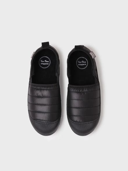 Herenslippers van rubber en gewatteerde stof | COLIN-TK